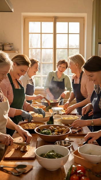 Uczestnicy warsztatów przy stole